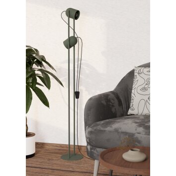 Eglo TILSTON Golvlampa Grön, 2-ljuskällor
