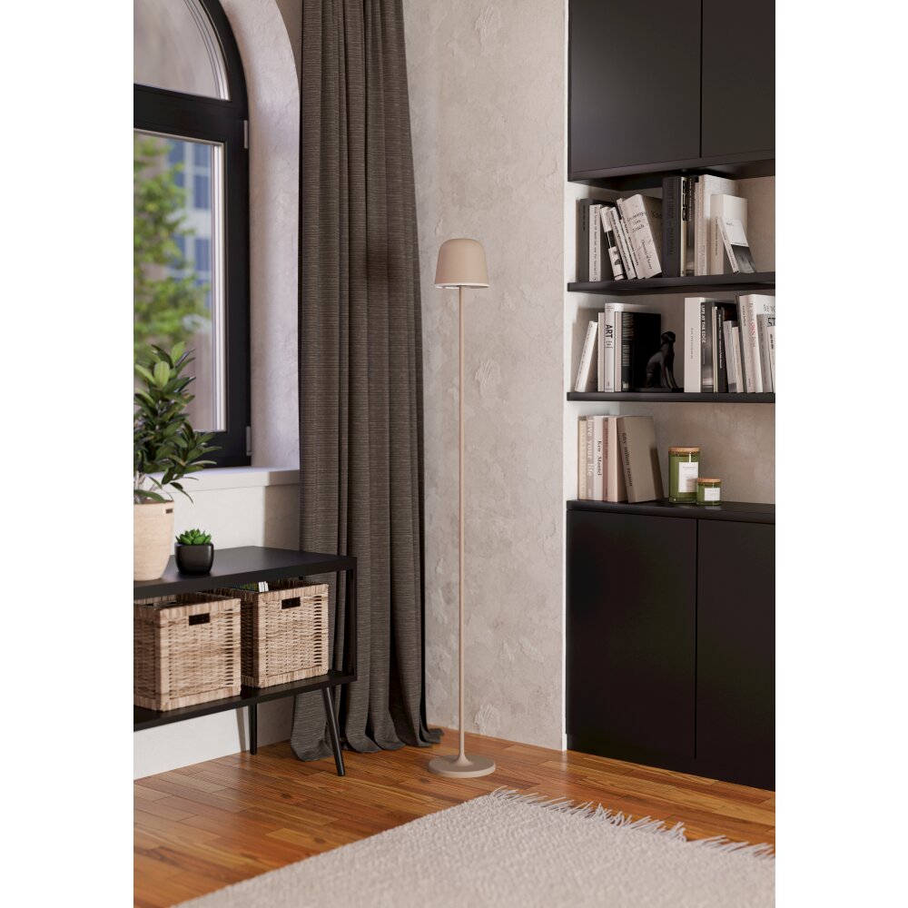 Eglo MANNERA-L Golvlampa LED Sandfärgad, 1-ljuskällor, Fjärrkontroll, Färgväxlare main product photo