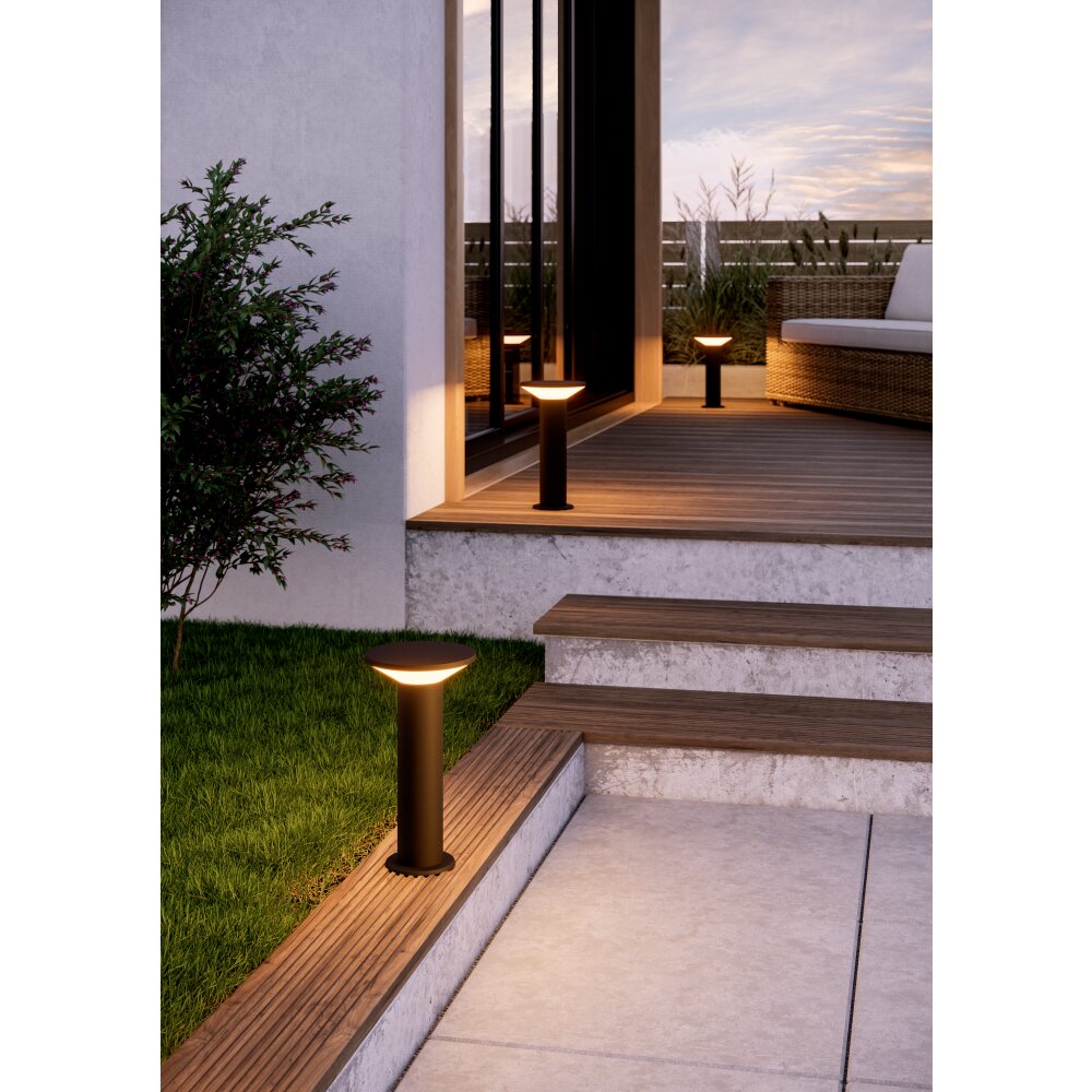 Eglo RIGOSA Sockellampa LED Svart, 1-ljuskällor main product photo