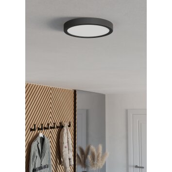 Eglo EGLO Taklampa LED Svart, Färgväxlare