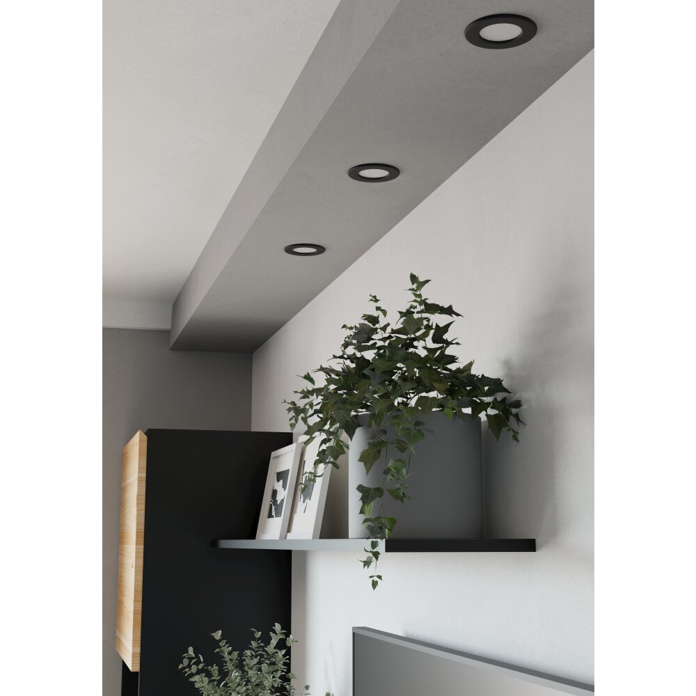 Eglo EGLO Infälld lampa LED Svart, Färgväxlare main product photo
