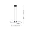 Eglo SERPINS Pendellampa LED Svart