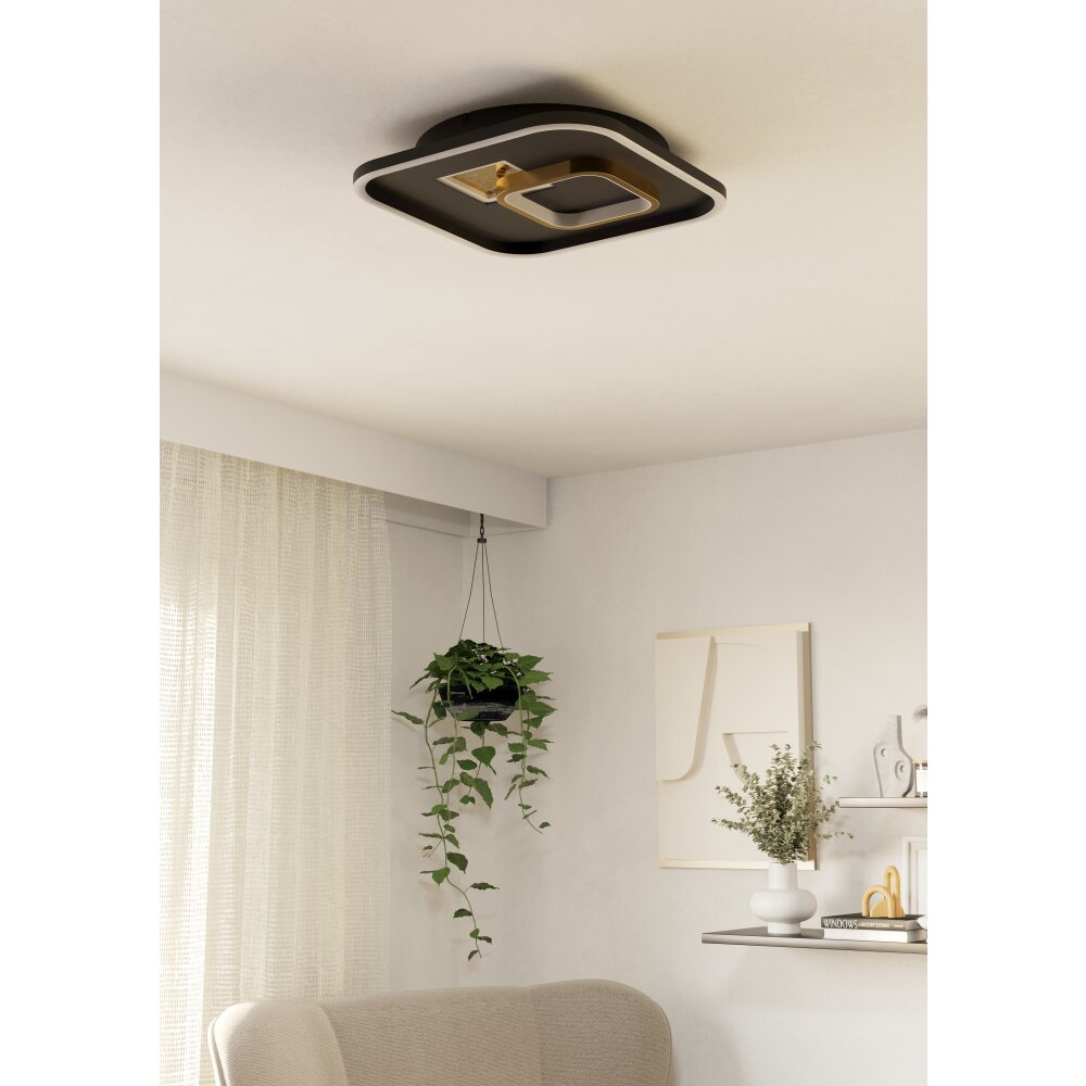 Eglo TIRIOLO Taklampa, Vägg- och taklampor LED Guld, Svart main product photo