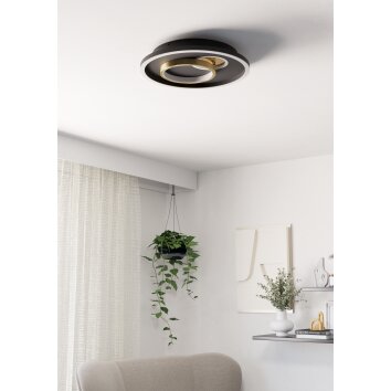 Eglo TIRIOLO Taklampa, Vägg- och taklampor LED Guld, Svart
