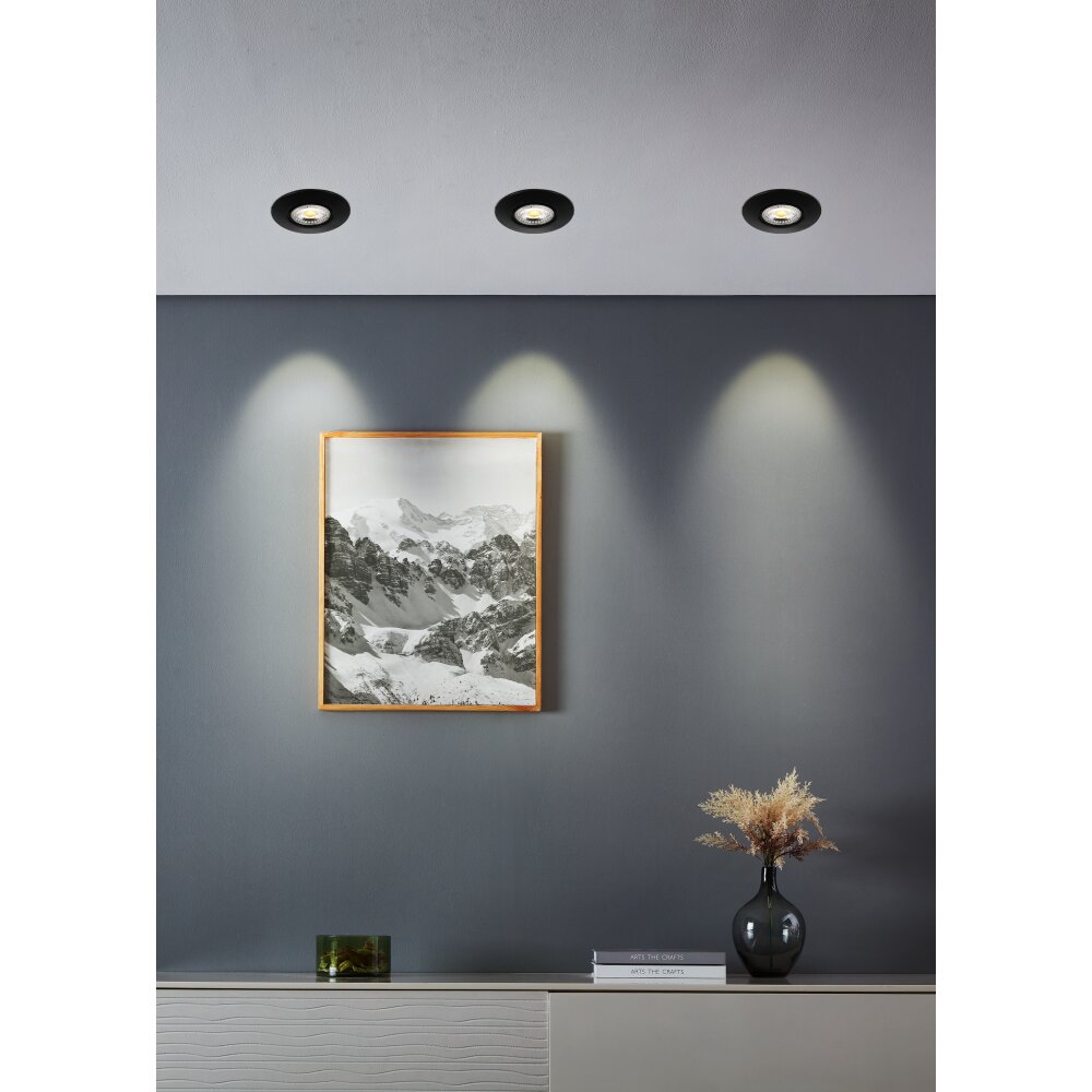 Eglo GEDREZ Infälld lampa LED Svart, Färgväxlare main product photo
