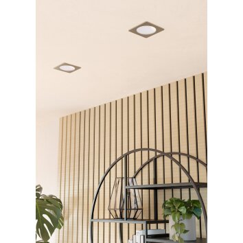 Eglo EGLO Infälld lampa LED Nickel matt, Färgväxlare