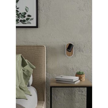 Eglo RIMBOCCHI Takstrålkastare, Vägglampa LED Brun, Svart