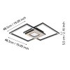 Eglo MARINELLO Taklampa LED Brun, Svart, Fjärrkontroll