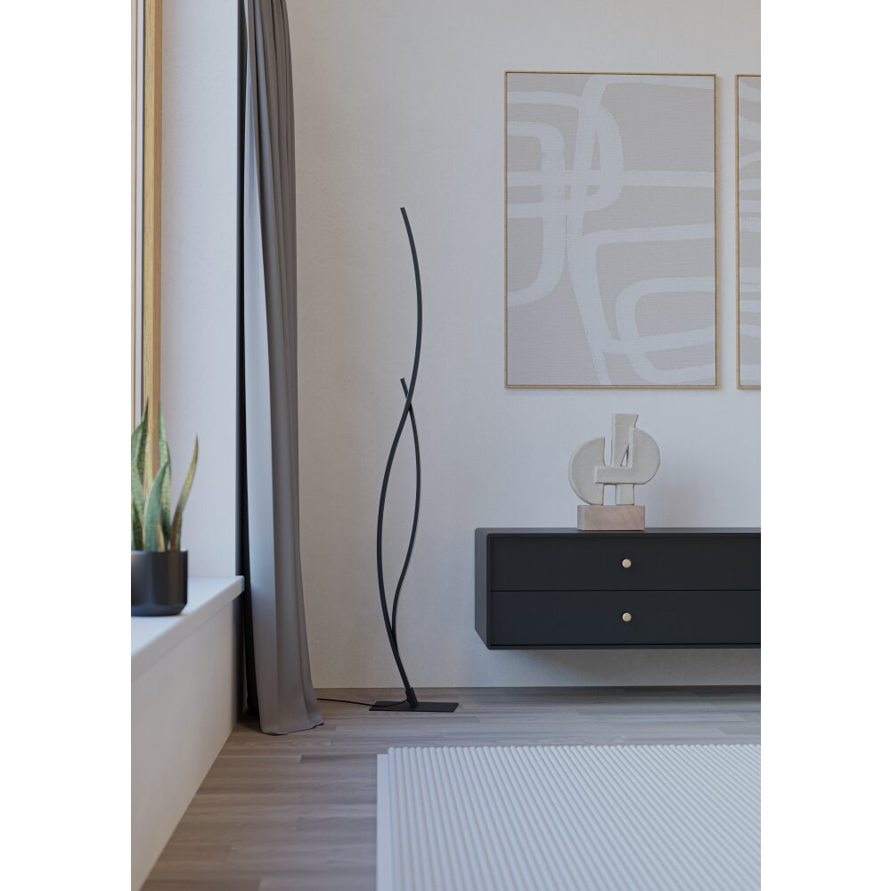 Eglo GRISOLIA Golvlampa LED Svart main product photo