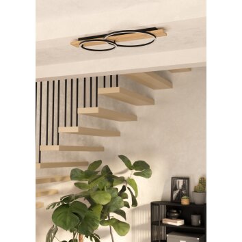 Eglo BOYAL Taklampa LED Brun, Svart