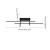 Eglo TREPILIANO Taklampa LED Svart
