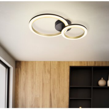 Eglo CALLIERA Taklampa LED Mässing, Svart