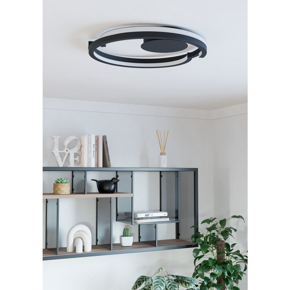 Eglo MEZZOMONTE Taklampa LED Svart, Fjärrkontroll main product photo