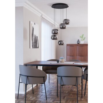 Eglo HORTUNAS Pendellampa LED Svart Eglo HORTUNAS Pendellampa LED Svart