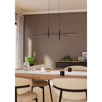 Eglo TREPILIANO Pendellampa LED Svart