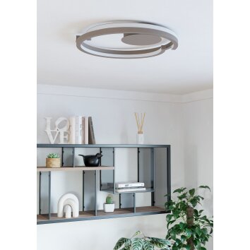 Eglo MEZZOMONTE Taklampa LED Sandfärgad, Fjärrkontroll