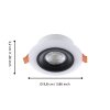 Eglo RGB Infälld lampa LED Svart, Vit, Fjärrkontroll, Färgväxlare
