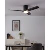 Eglo Bündiger Takfläkt med belysning LED Svart, Fjärrkontroll, Färgväxlare