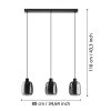 Eglo MOLOCHIO-Z Pendellampa LED Svart, Färgväxlare