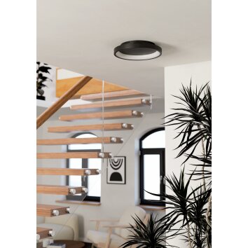 Eglo LORETELLO-Z Taklampa LED Svart, Färgväxlare