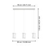 Eglo CHIUSELLO-Z Pendellampa LED Vit, Färgväxlare