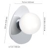 Eglo CASTROVIDO Vägglampa LED Krom