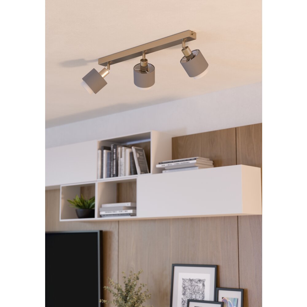 Eglo BELLIZZI Taklampa, Takstrålkastare Nickel matt main product photo