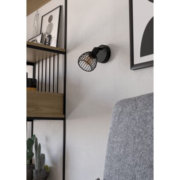 Eglo SONNINO Takstrålkastare, Vägglampa Svart