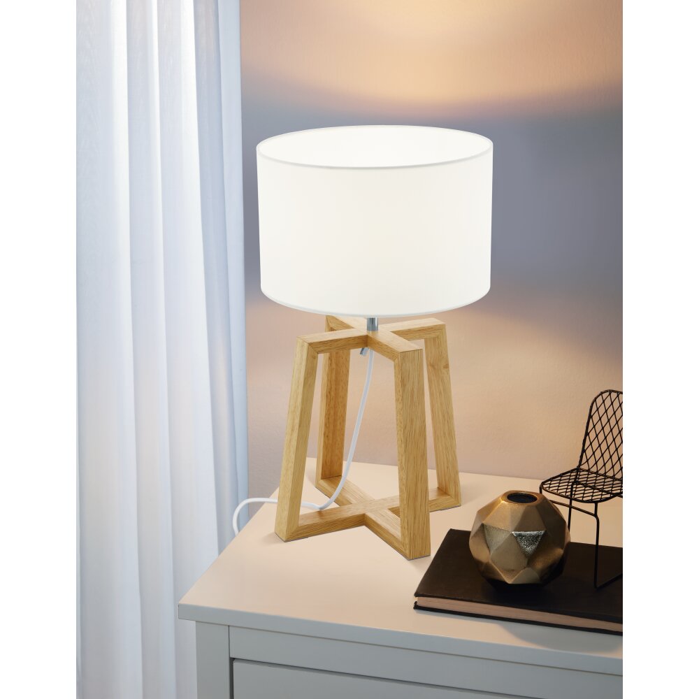 Eglo EGLO Bordslampa Krom, Naturfärger main product photo