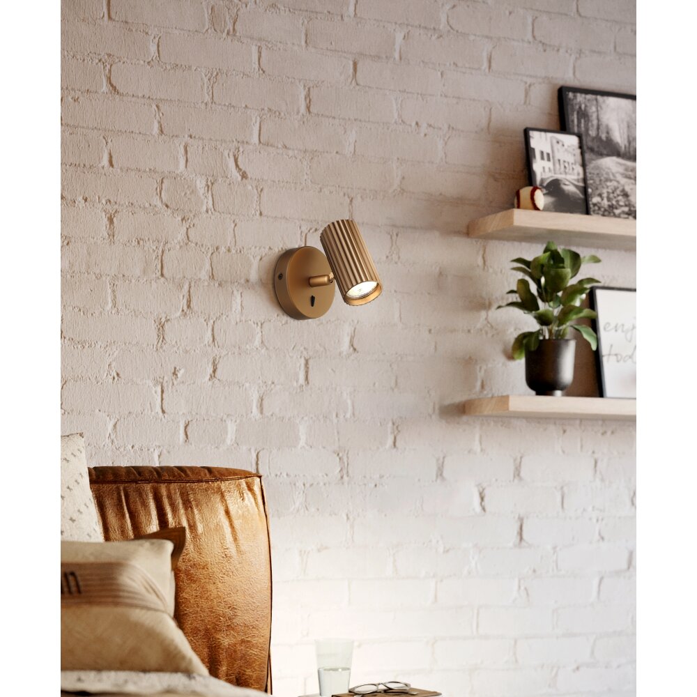 Eglo PORTILLO Vägglampa Mässing main product photo