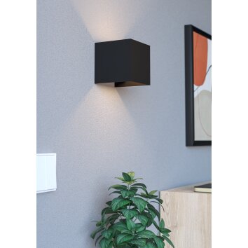 Eglo RINCINE Vägglampa LED Svart, Rörelsedetektor, Fjärrkontroll Eglo RINCINE Vägglampa LED Svart, Rörelsedetektor, Fjärrkontroll