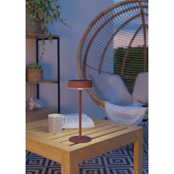 Eglo SIMERI Bordslampa LED Orange, Fjärrkontroll