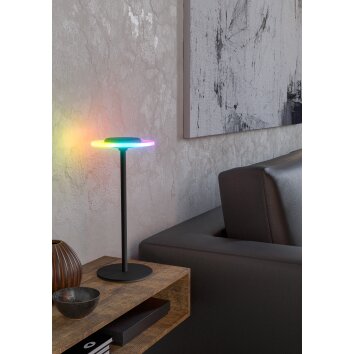 Eglo TREPELLA Bordslampa LED Svart, Fjärrkontroll, Färgväxlare