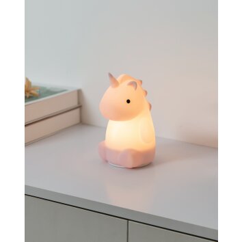 Eglo CASTELLINO Bordslampa LED Rosa, Fjärrkontroll, Färgväxlare