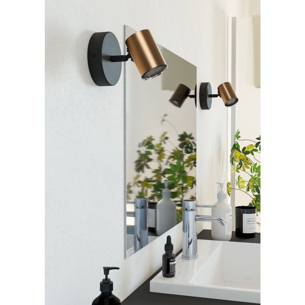 Eglo EGLO Takstrålkastare, Vägglampa Brons, Svart main product photo