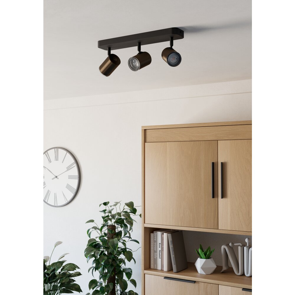 Eglo EGLO Taklampa, Takstrålkastare Brons, Svart main product photo