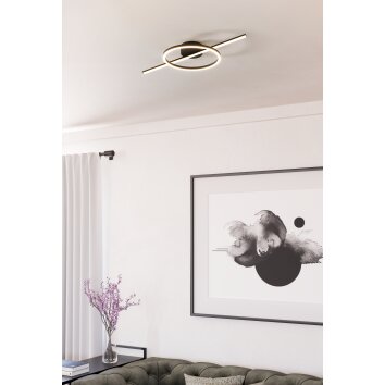 Eglo AGOSTINO Taklampa LED Svart, Färgväxlare