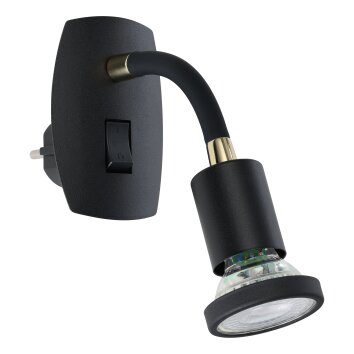 Eglo PARRINI Utomhuslampa med uttag LED Mässing, Svart