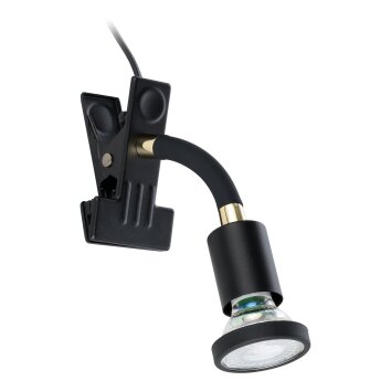 Eglo EGLO Klämlampa LED Mässing, Svart