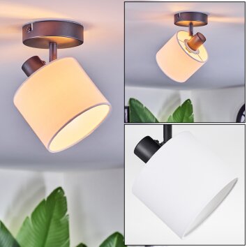 Bassagoda Taklampa, Takstrålkastare Svart, 1-ljuskällor