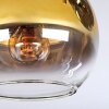 Koyoto Taklampa, kullampa Guld, Svart, 3-ljuskällor