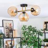 Koyoto Taklampa, kullampa Guld, Svart, 3-ljuskällor
