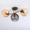 Koyoto Taklampa, kullampa Guld, Svart, 3-ljuskällor