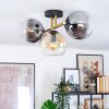 Koyoto Taklampa, kullampa Guld, Svart, 3-ljuskällor