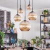 Koyoto Pendellampa, kullampa, Pendelbelysning Amber, 5-ljuskällor