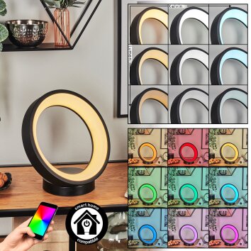 Delor Bordslampa LED Svart, 1-ljuskällor, Färgväxlare Delor Bordslampa LED Svart, 1-ljuskällor, Färgväxlare