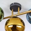 Koyoto Taklampa, kullampa Guld, Svart, 3-ljuskällor