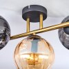 Koyoto Taklampa, kullampa Guld, Svart, 3-ljuskällor