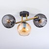 Koyoto Taklampa, kullampa Guld, Svart, 3-ljuskällor