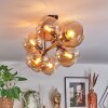 Koyoto Taklampa, kullampa Amber, 8-ljuskällor